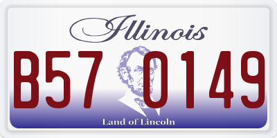 IL license plate B570149