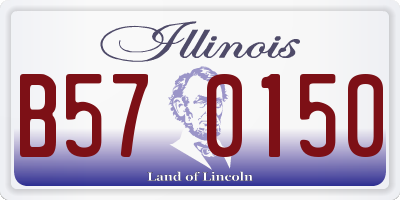 IL license plate B570150