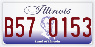 IL license plate B570153