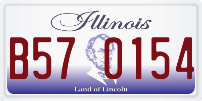IL license plate B570154
