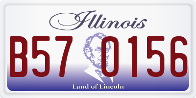 IL license plate B570156