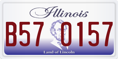 IL license plate B570157