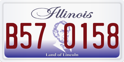 IL license plate B570158