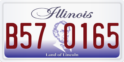 IL license plate B570165