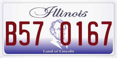 IL license plate B570167