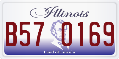 IL license plate B570169