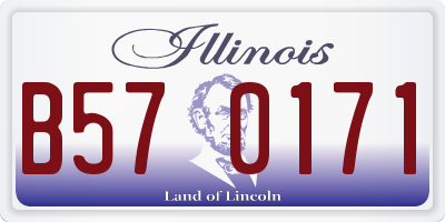IL license plate B570171