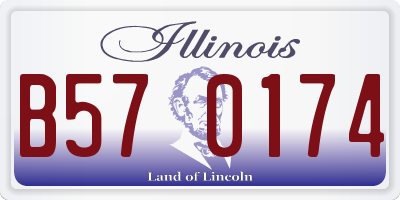IL license plate B570174