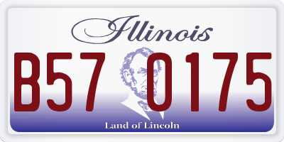 IL license plate B570175