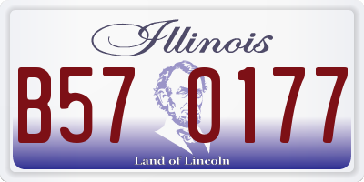 IL license plate B570177