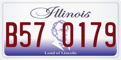 IL license plate B570179