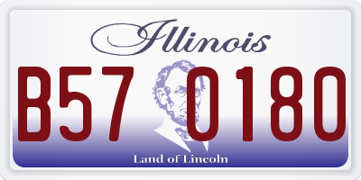 IL license plate B570180