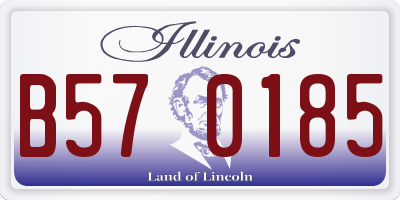 IL license plate B570185