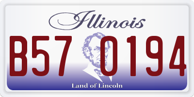 IL license plate B570194