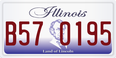 IL license plate B570195