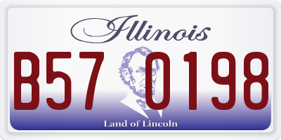 IL license plate B570198