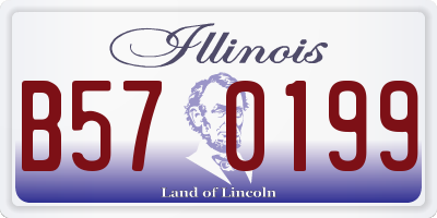 IL license plate B570199
