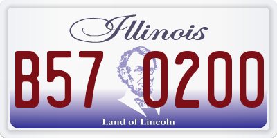 IL license plate B570200