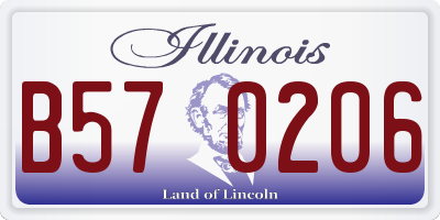 IL license plate B570206