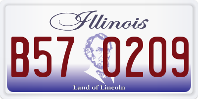IL license plate B570209