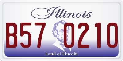 IL license plate B570210