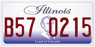 IL license plate B570215