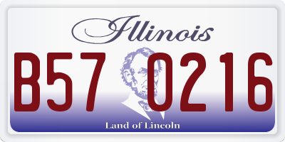 IL license plate B570216