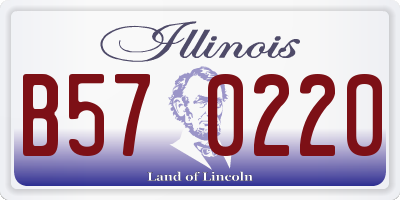 IL license plate B570220