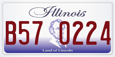 IL license plate B570224