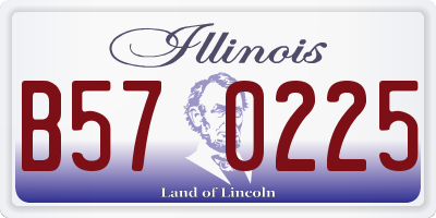 IL license plate B570225