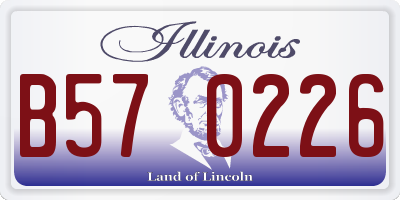 IL license plate B570226