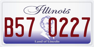 IL license plate B570227