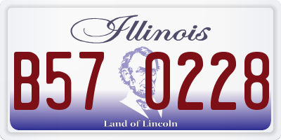 IL license plate B570228