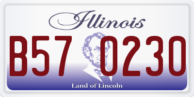 IL license plate B570230