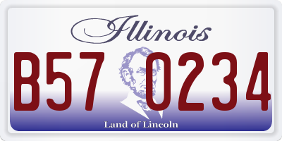 IL license plate B570234