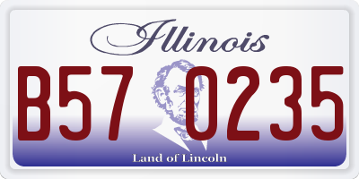 IL license plate B570235