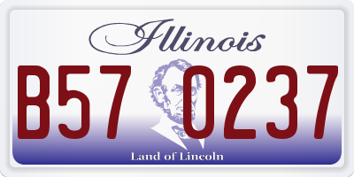 IL license plate B570237