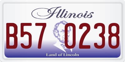 IL license plate B570238