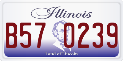 IL license plate B570239