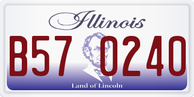 IL license plate B570240