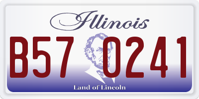 IL license plate B570241