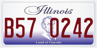 IL license plate B570242