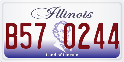 IL license plate B570244