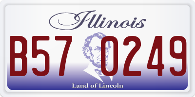 IL license plate B570249