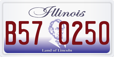 IL license plate B570250