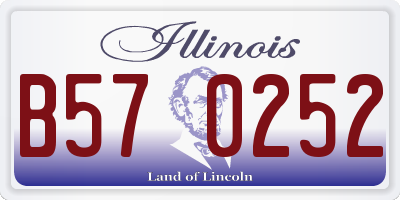IL license plate B570252