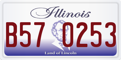 IL license plate B570253