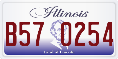 IL license plate B570254