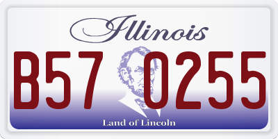 IL license plate B570255