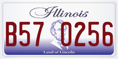 IL license plate B570256
